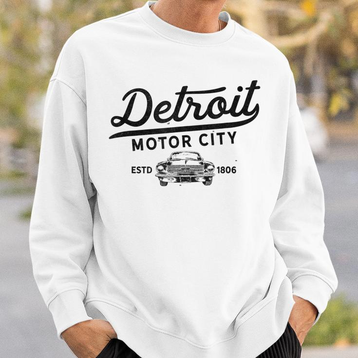 Motor City Muscle Car Detroit Novelty Gift Sweatshirt Gifts for Him