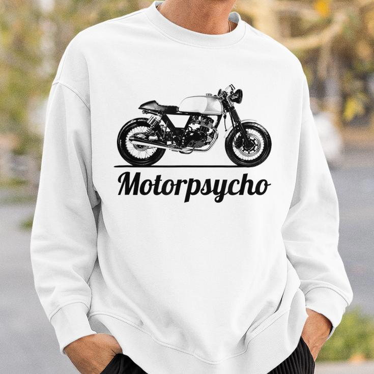 Motorpsycho Motorcycle Cafe Racer Biker Vintage Car Gift Idea Biker Funny Gifts Sweatshirt Gifts for Him