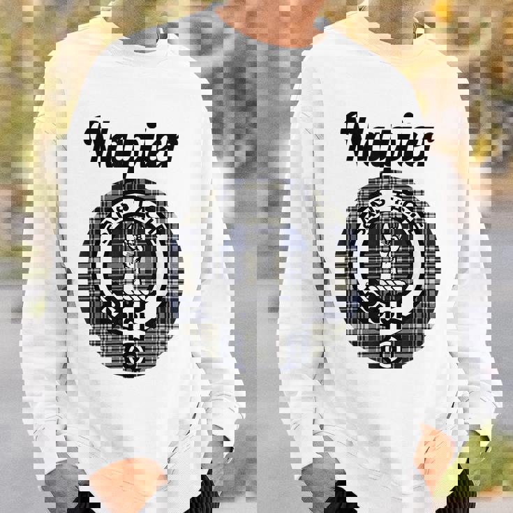 Napier Clan Scottish Name Coat Of Arms Tartan Sweatshirt Gifts for Him