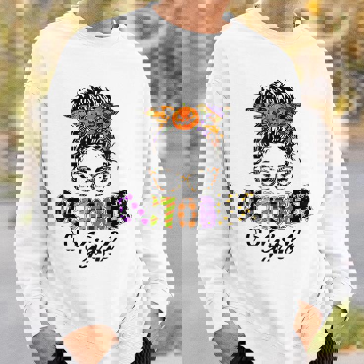 October 05 Girl Halloween Thanksgiving October Birthday Halloween Sweatshirt Gifts for Him