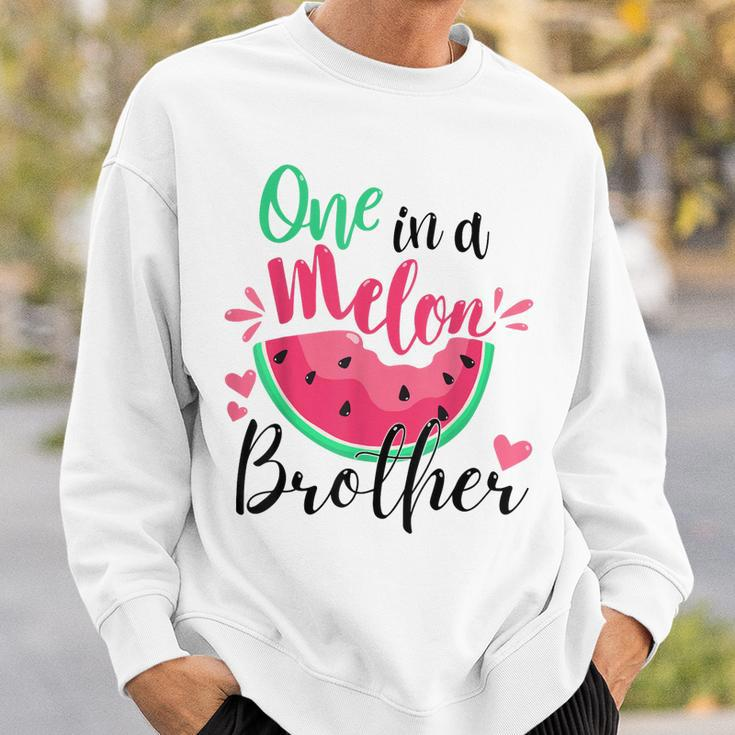 One In A Melon Brother Summer Birthday Party Matching Sweatshirt Gifts for Him
