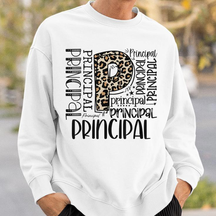 Principal Typography Principal First Day Of Back To School Sweatshirt Gifts for Him
