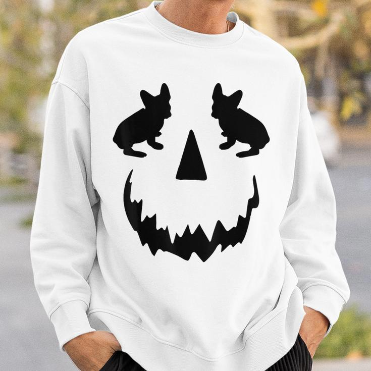 Pumpkin French Bulldogn Halloween Frenchie Sweatshirt Gifts for Him