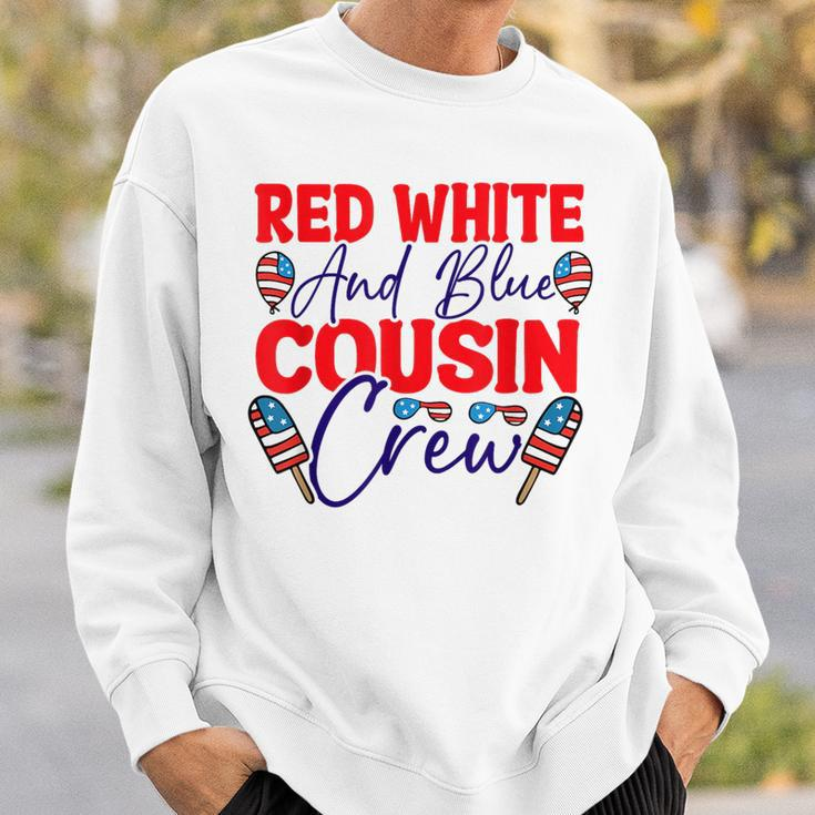 Red White And Blue Cousin Crew Cousin Crew Funny Gifts Sweatshirt Gifts for Him