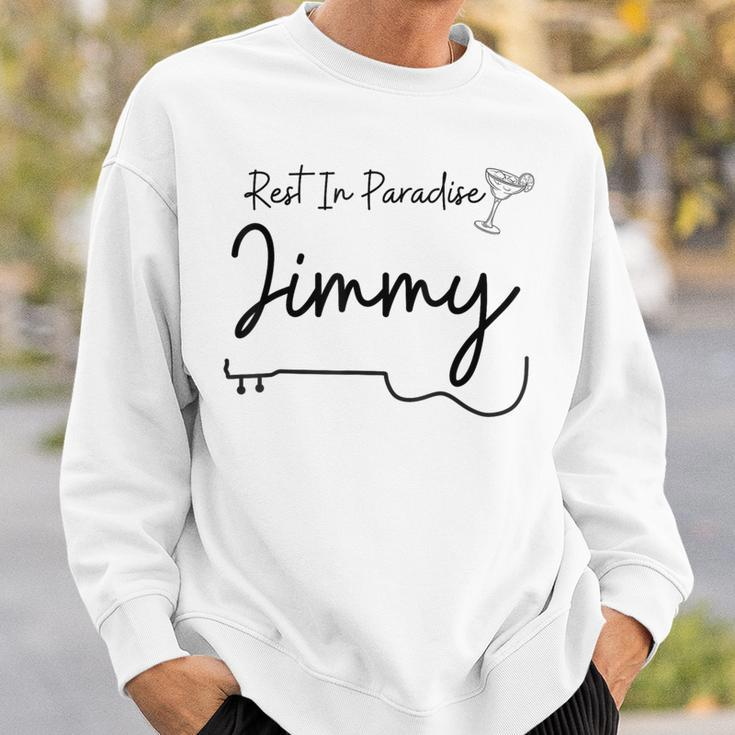 Rest In Paradise Jimmy Margarita Guitar Sweatshirt Gifts for Him