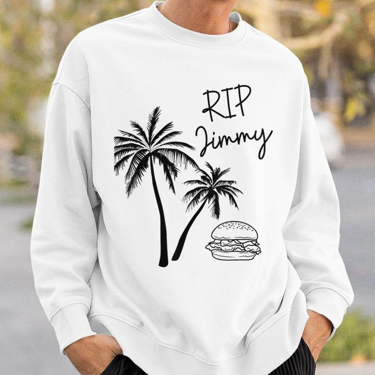 Rest In Peace Jimmy Cheeseburger Palm Trees Sweatshirt Gifts for Him