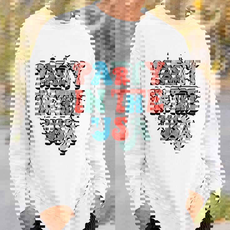 Retro Party In The Usa 4Th Of July America Fourth Of July Usa Funny Gifts Sweatshirt Gifts for Him