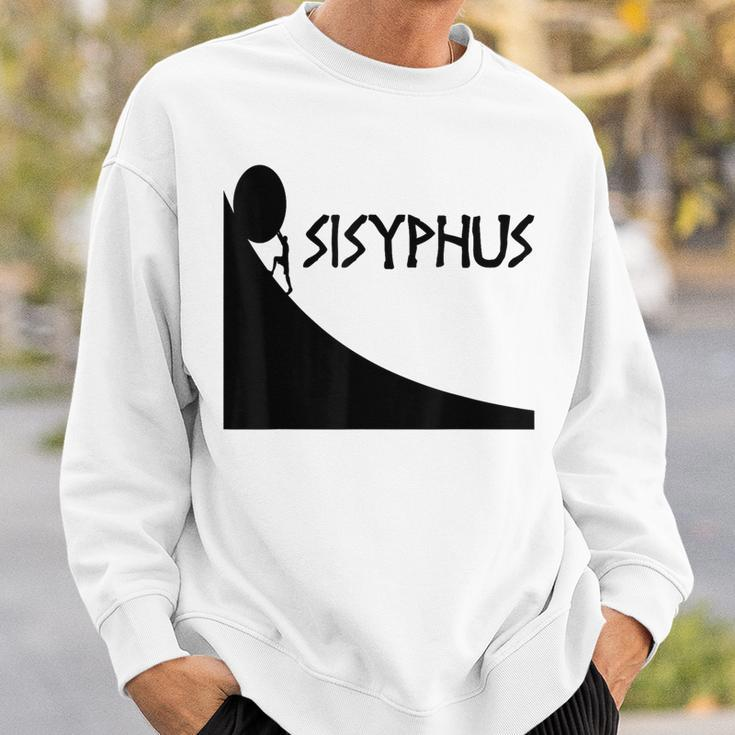 Sisyphus Greek Mythology Ancient Greece Graphic Sweatshirt Gifts for Him