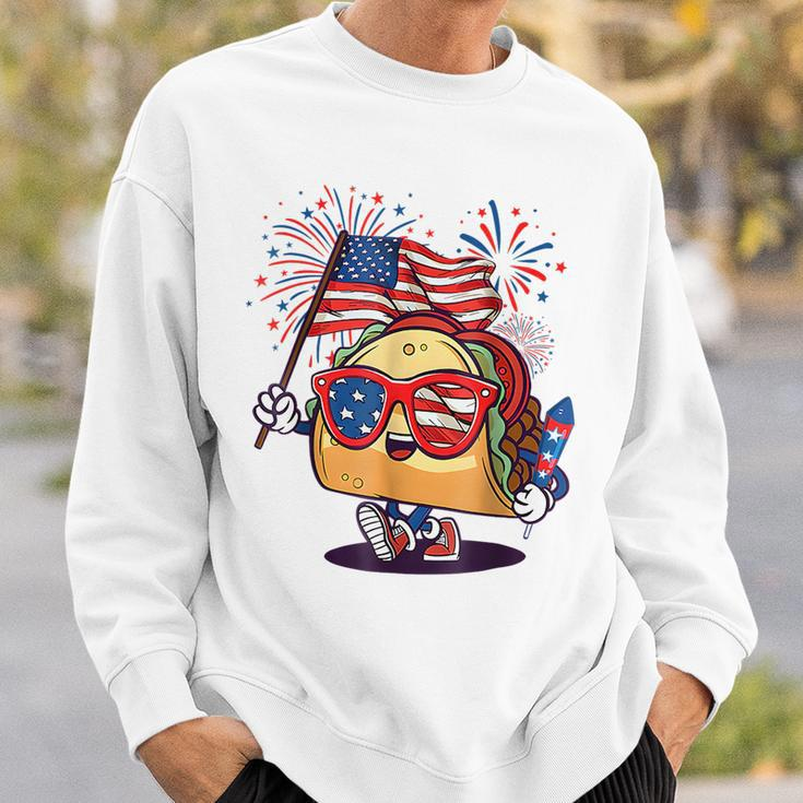 Taco Sunglasses American Flag Usa Funny 4Th Of July Gifts Usa Funny Gifts Sweatshirt Gifts for Him
