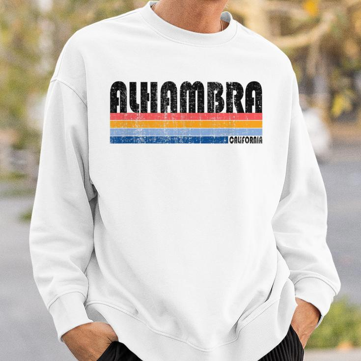 Vintage 70S 80S Style Alhambra California Sweatshirt Gifts for Him