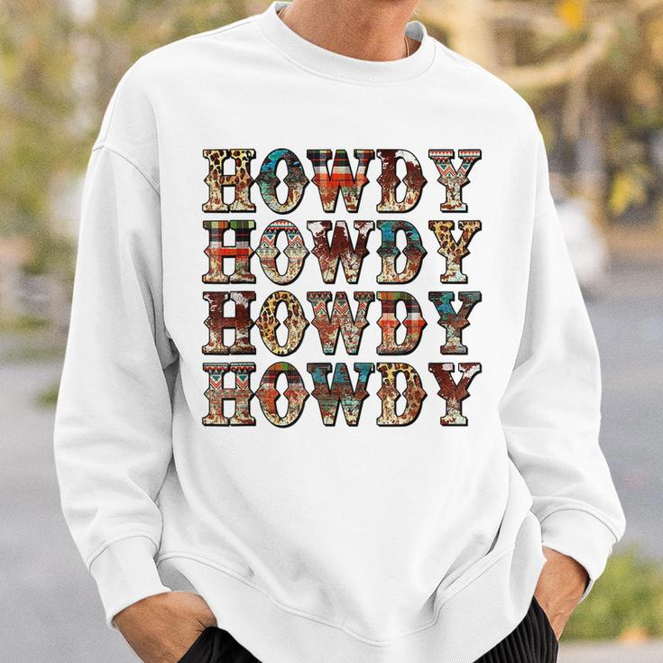 Vintage Howdy Rodeo Western Country Southern Cowgirl Cowboy Sweatshirt Gifts for Him