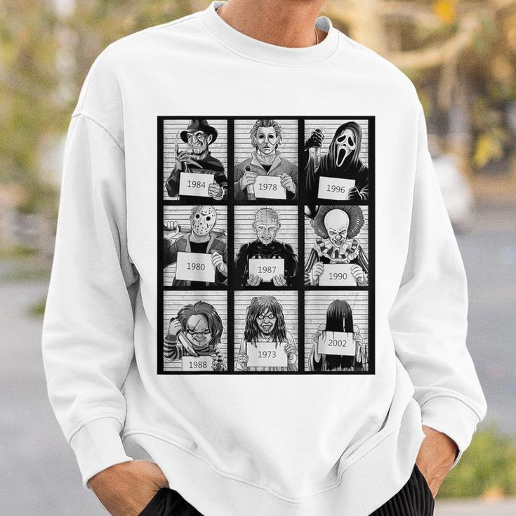 Vintage Scary Horror Movie Halloween Character Autumn Sweatshirt Gifts for Him