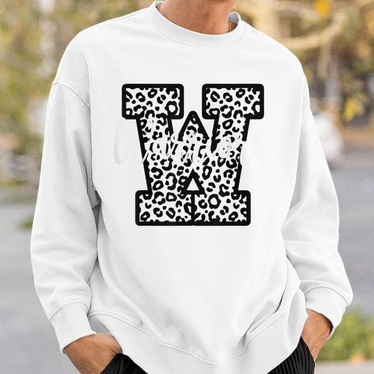 Warriors School Spirit Leopard Cheer Fan Game Day Sweatshirt Gifts for Him