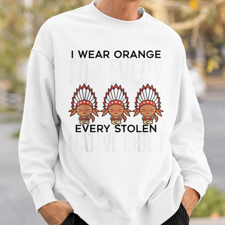 I Wear Orange For Children Orange Day Indigenous Children Sweatshirt Gifts for Him