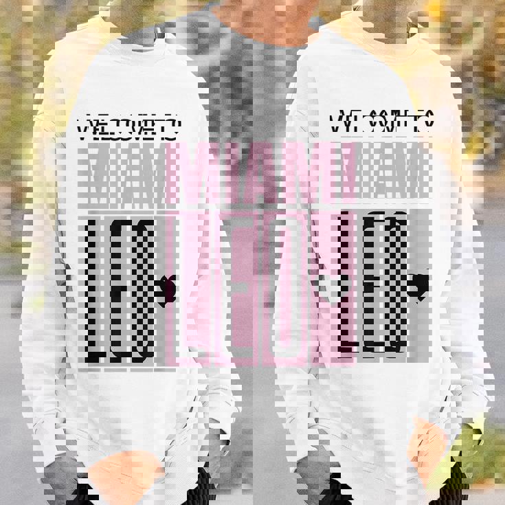 Welcome To Miami Leo 10 - Goat Gifts For Goat Lovers Funny Gifts Sweatshirt Gifts for Him Welcome To Miami Leo 10 - Goat Gifts For Goat Lovers Funny Gifts Sweatshirt Gifts for Him