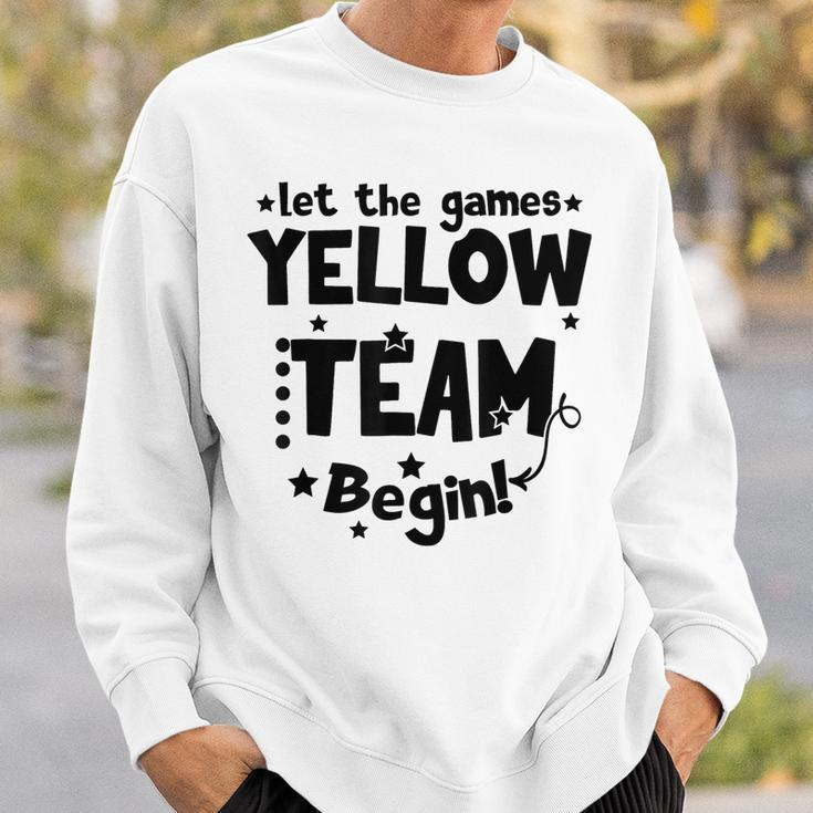 Yellow Team Let The Games Begin Field Trip Day Sweatshirt Gifts for Him
