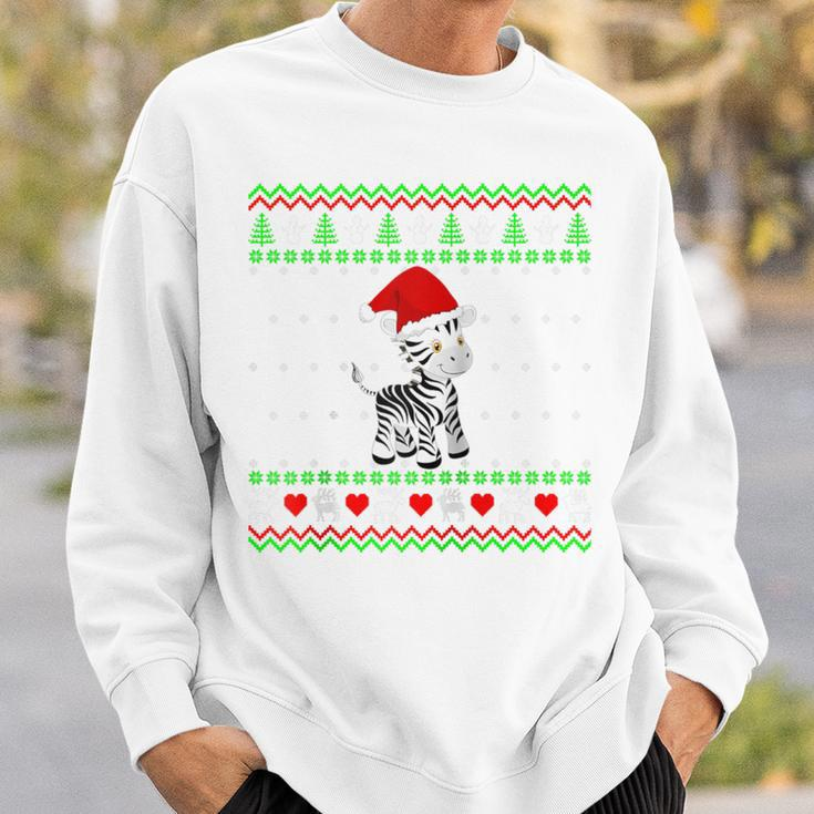 Zebra Ugly Christmas Sweater Sweatshirt Gifts for Him