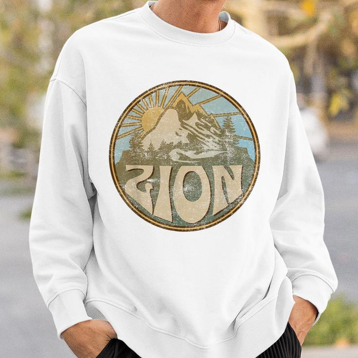 Zion National Park Utah Nature Mountains Hiking Outdoors Sweatshirt Gifts for Him