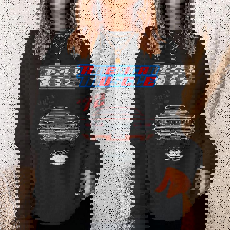 1972 ChallengerHot RodMuscle CarMagnumRT Se440Rally Sweatshirt Gifts for Her