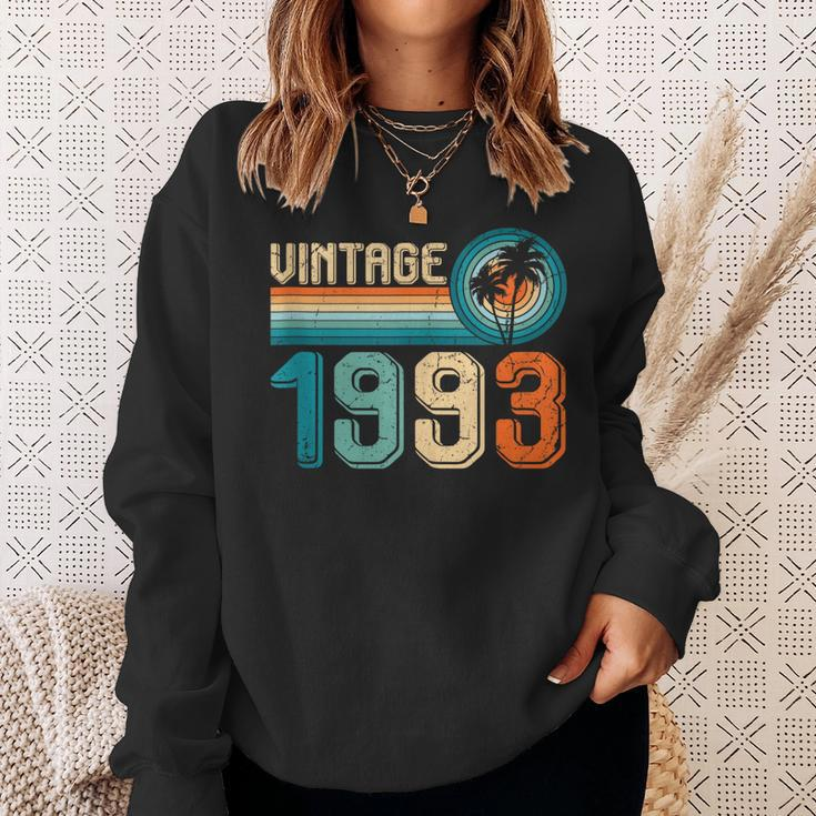 30 Year Old Gift Vintage Born In 1993 30Th Birthday Retro Sweatshirt Gifts for Her