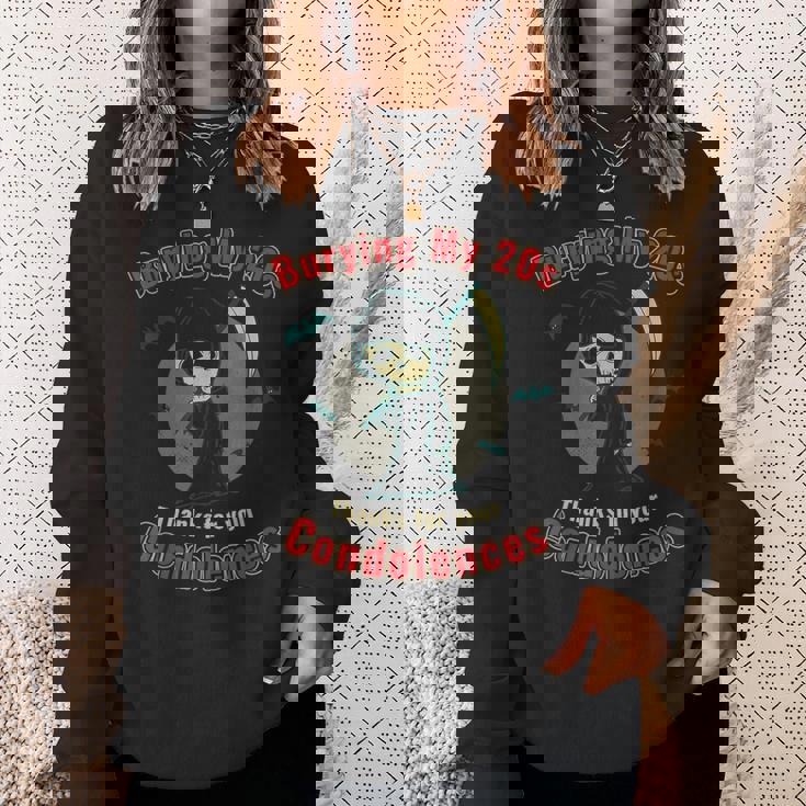 30Th Birthday 30 Years Old Gothic Horror 30Th Birthday Sweatshirt Gifts for Her