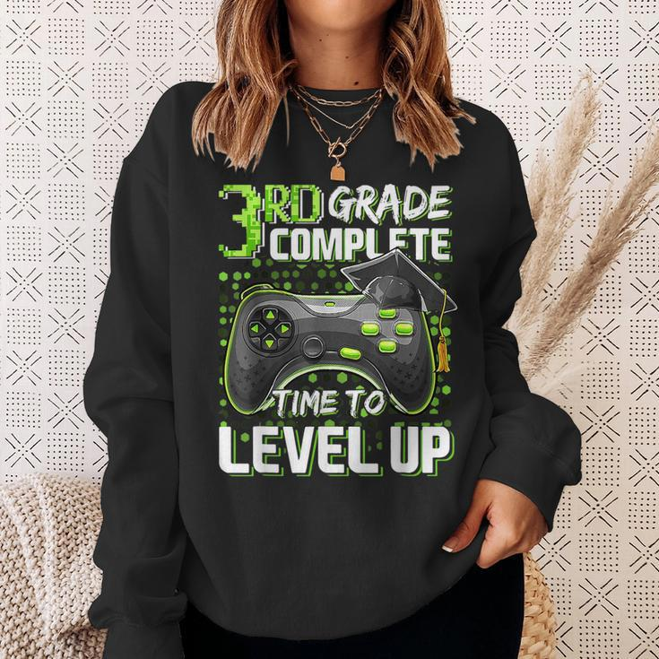 3Rd Grade Complete Time To Level Up Happy Last Day Of School Sweatshirt Gifts for Her