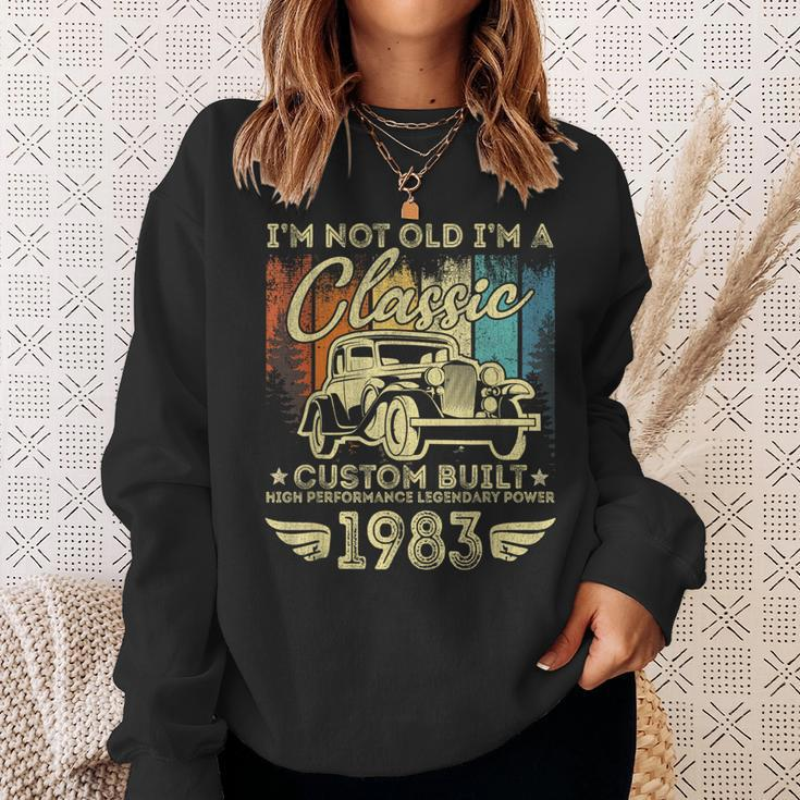 40 Year Old Vintage 1983 Classic Car 40Th Birthday Gifts Sweatshirt Gifts for Her