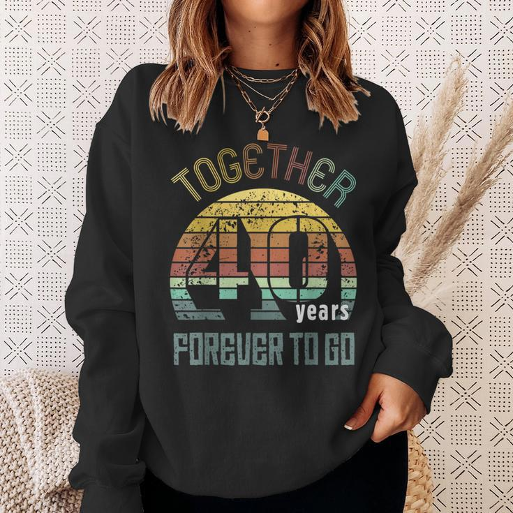 40Th Years Wedding Anniversary Gifts For Couples Matching 40 Sweatshirt Gifts for Her