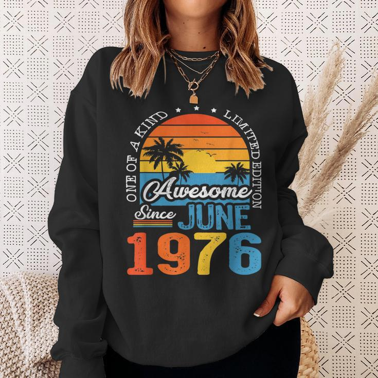 47Th Birthday Vintage June 1976 Made In 1976 47 Years Gift Sweatshirt Gifts for Her