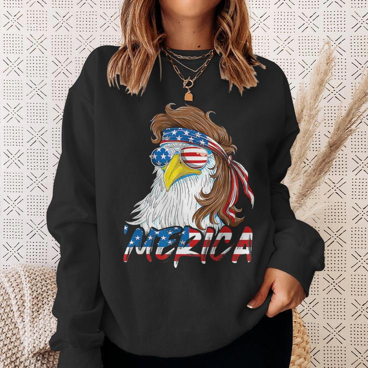 4Th Of July Eagle Mullet Merica Men 4Th Of July American Mullet Funny Gifts Sweatshirt Gifts for Her