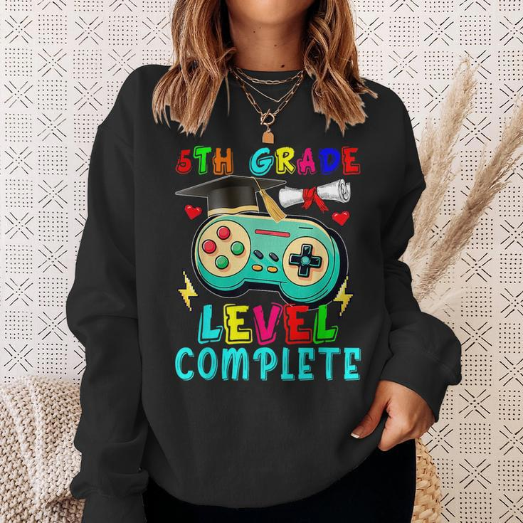 5Th Grade Level Complete Cute Game Controller Gamer Graduate Sweatshirt Gifts for Her