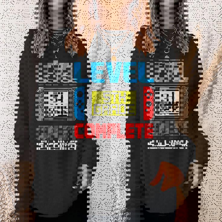 5Th Grade Level Complete Gamer Class Of 2023 Graduation Gift Sweatshirt Gifts for Her
