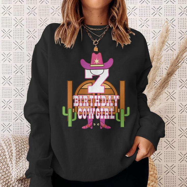 7Th Birthday Cowgirl 7 Years Old Girl Rodeo Lover Party Sweatshirt Gifts for Her