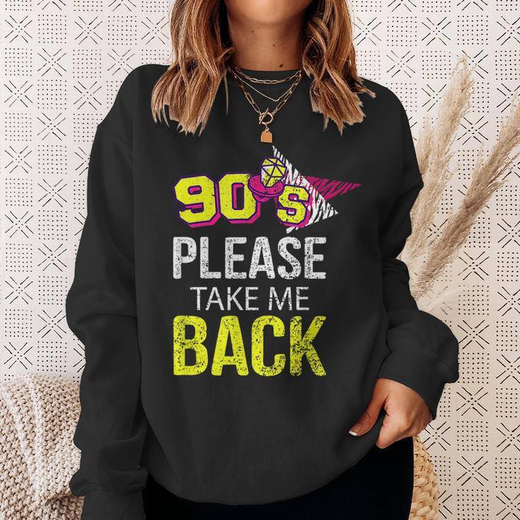 90S Please Take Me Back Unique Vintage Nineties Throwback 90S Vintage Designs Funny Gifts Sweatshirt Gifts for Her
