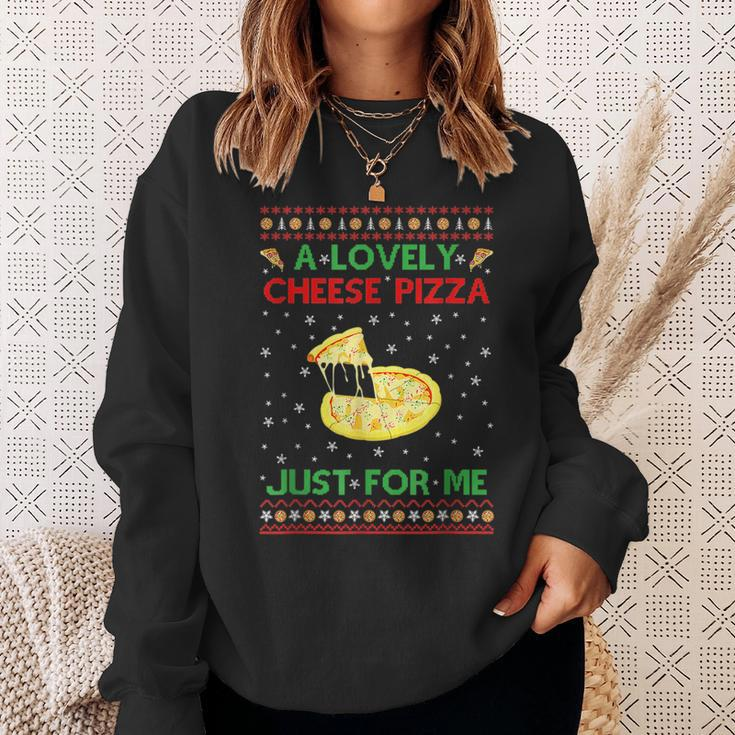 A Lovely Cheese Pizza Alone Funny Kevin X Mas Home Pizza Funny Gifts Sweatshirt Gifts for Her