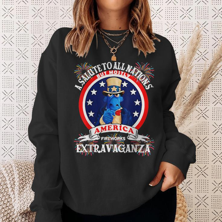 A Salute To All Nations But Mostly America Sweatshirt Gifts for Her