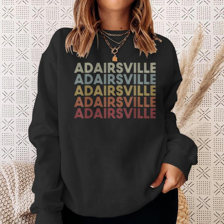 Adairsville Georgia Adairsville Ga Retro Vintage Text Sweatshirt Gifts for Her