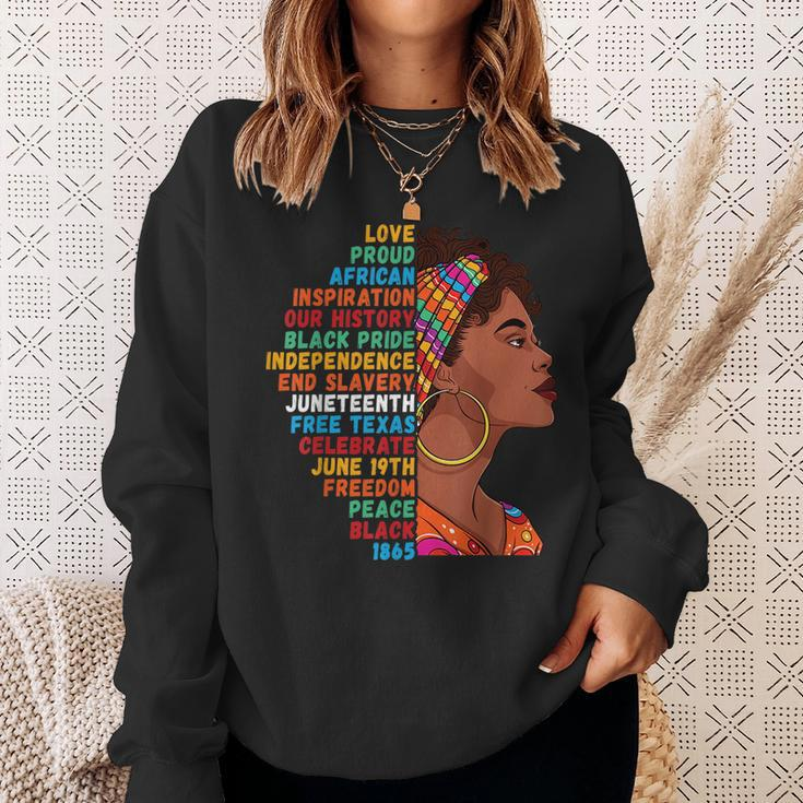 African Girl Junenth 19Th June 1865 - Black History Month Sweatshirt Gifts for Her