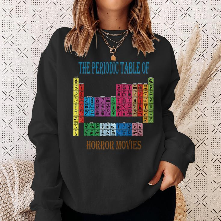 Aki Dreams House Periodic Table Of Horror Movies Movies Sweatshirt Gifts for Her
