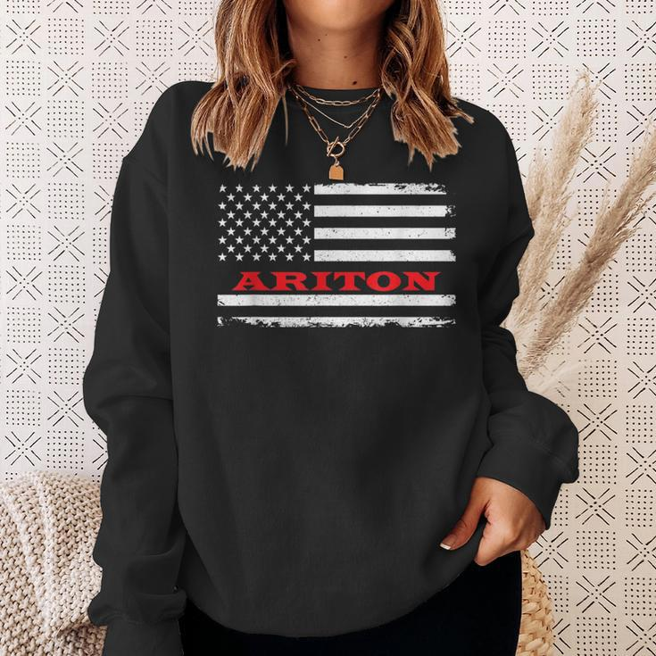 Alabama American Flag Ariton Usa Patriotic Souvenir Sweatshirt Gifts for Her