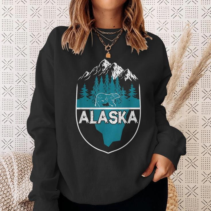 Alaska Bear | Nature Alaskan Mountains Sweatshirt Gifts for Her
