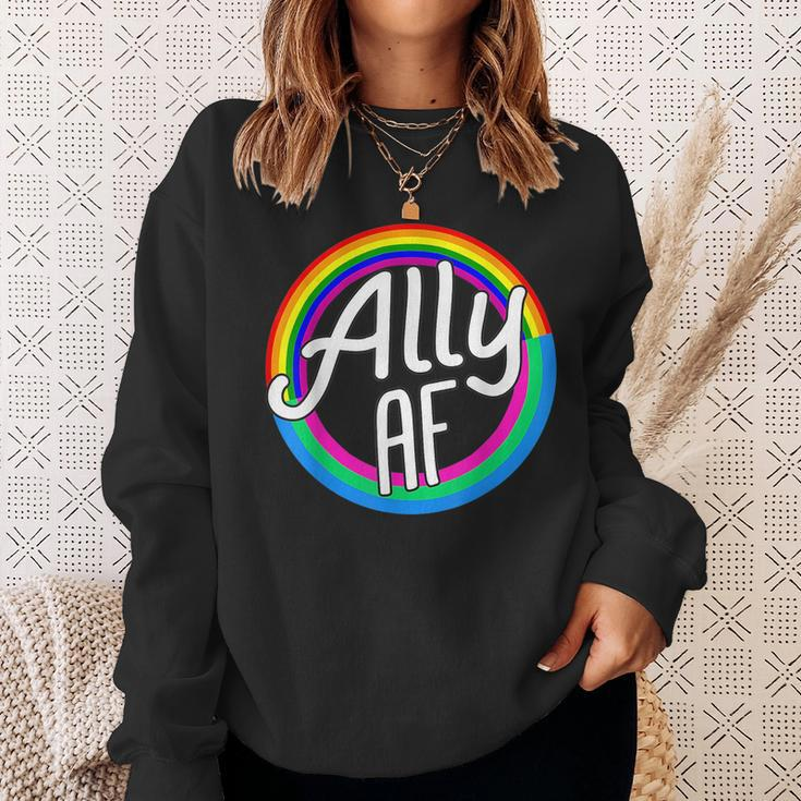 Ally Af Poly Flag Polysexual Equality Lgbt Pride Flag Love Sweatshirt Gifts for Her