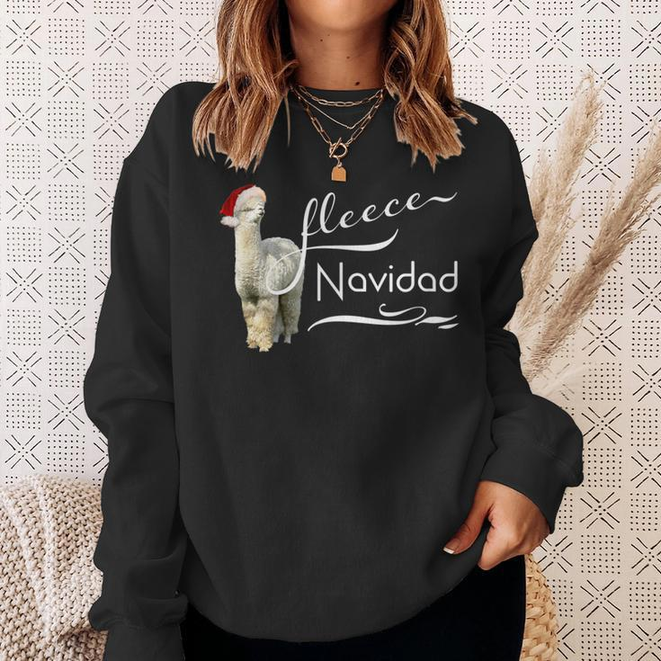 Alpaca Fleece Navidad ChristmasSweatshirt Gifts for Her
