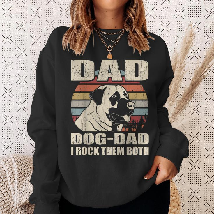 Anatolian Shepherd Dad And Dog Dad I Rock Them Both Vintage Sweatshirt Gifts for Her