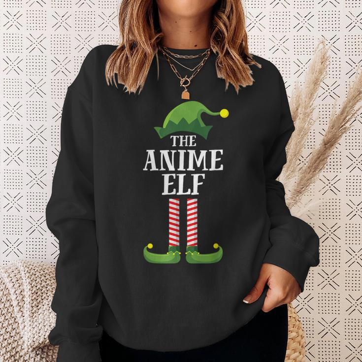 Anime Elf Matching Family Group Christmas Party Elf Sweatshirt Gifts for Her