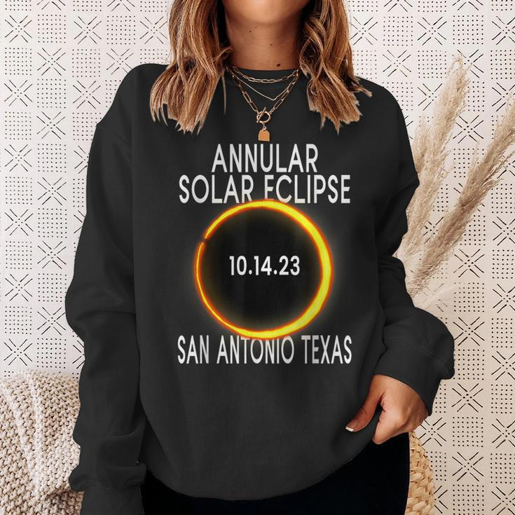 Annular Solar Eclipse 2023 San Antonio Texas Sweatshirt Gifts for Her