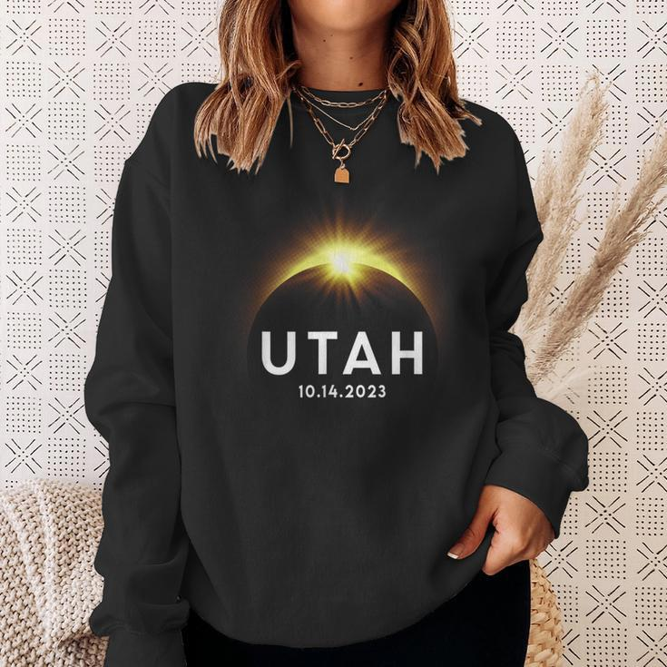 Annular Solar Eclipse October 14 2023 Utah Souvenir Sweatshirt Gifts for Her