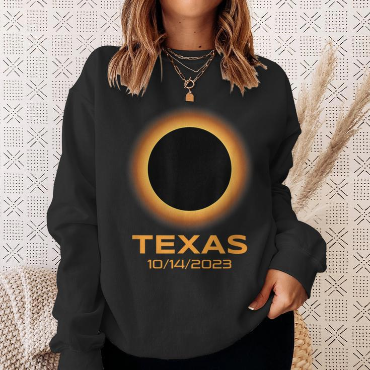 Annular Solar Eclipse October 2023 Texas Astronomy Sweatshirt Gifts for Her