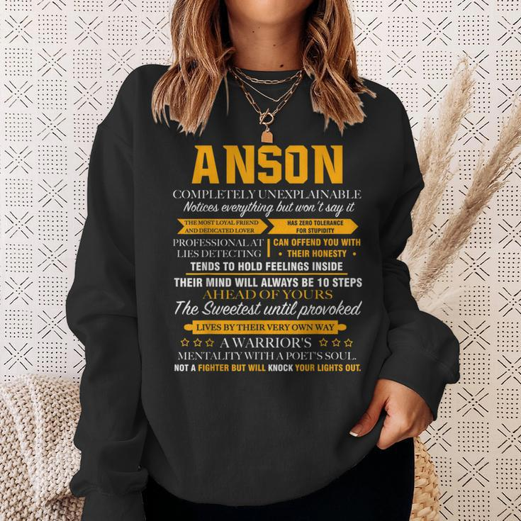 Anson Completely Unexplainable Name Front Print 1Kana Sweatshirt Gifts for Her