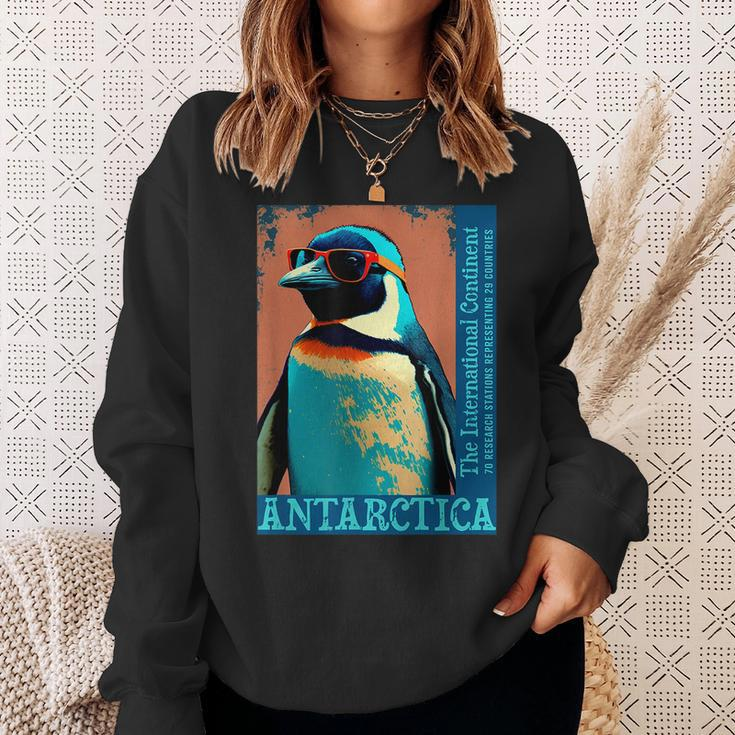 Antarctica Cute Cool Penguin Antarctic Research Souvenir Sweatshirt Gifts for Her
